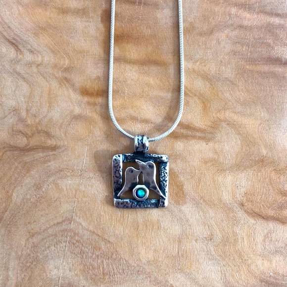 Love Birds and Opal Necklace - Picture 1 of 4